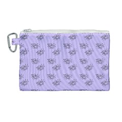 Zodiac Bat Lilac Canvas Cosmetic Bag (large) by snowwhitegirl