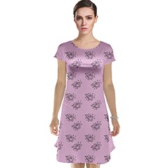 Zodiac Bat Pink Cap Sleeve Nightdress by snowwhitegirl