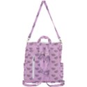 Zodiac Bat Pink Crossbody Backpack View3