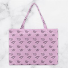 Zodiac Bat Pink Medium Tote Bag by snowwhitegirl