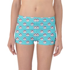 English Breakfast Aqua Boyleg Bikini Bottoms by snowwhitegirl