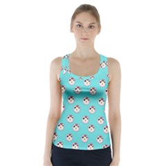 English Breakfast Aqua Racer Back Sports Top by snowwhitegirl