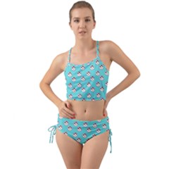 English Breakfast Aqua Mini Tank Bikini Set by snowwhitegirl