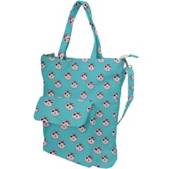 English Breakfast Aqua Shoulder Tote Bag by snowwhitegirl