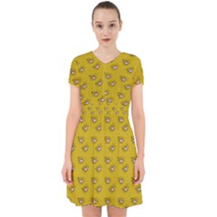 Zodiac Bat Pink Yellow Adorable In Chiffon Dress by snowwhitegirl