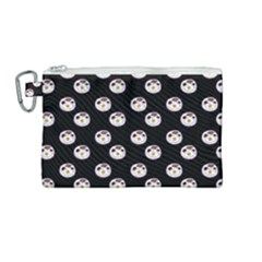 English Breakfast Black Canvas Cosmetic Bag (medium)