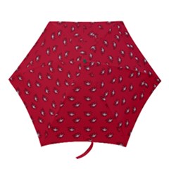 Zodiac Bat Pink Red Mini Folding Umbrellas by snowwhitegirl