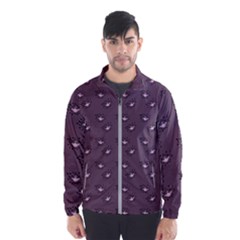 Zodiac Bat Pink Grey Men s Windbreaker by snowwhitegirl