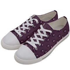 Zodiac Bat Pink Grey Women s Low Top Canvas Sneakers by snowwhitegirl