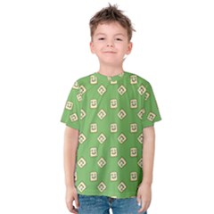 Happy Toast Green Kids  Cotton Tee