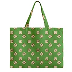 Happy Toast Green Zipper Mini Tote Bag by snowwhitegirl