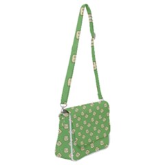 Happy Toast Green Shoulder Bag With Back Zipper by snowwhitegirl