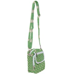 Happy Toast Green Shoulder Strap Belt Bag