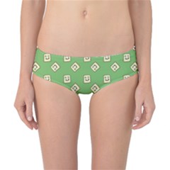 Happy Toast Green Classic Bikini Bottoms