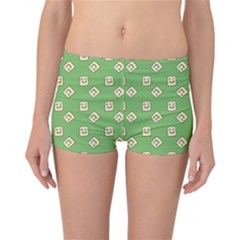 Happy Toast Green Reversible Boyleg Bikini Bottoms