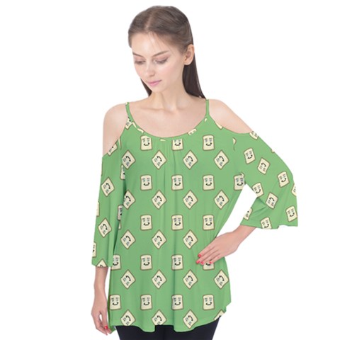 Happy Toast Green Flutter Tees by snowwhitegirl