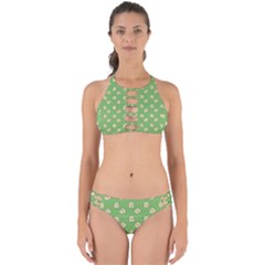 Happy Toast Green Perfectly Cut Out Bikini Set