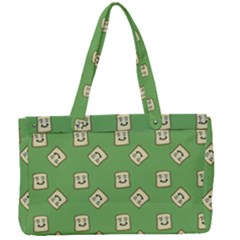 Happy Toast Green Canvas Work Bag by snowwhitegirl