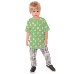 Happy Toast Green Kids  Raglan Tee