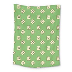 Happy Toast Green Medium Tapestry by snowwhitegirl