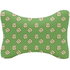 Happy Toast Green Seat Head Rest Cushion by snowwhitegirl