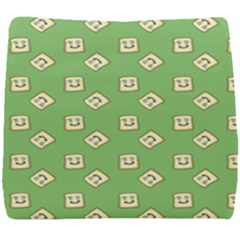 Happy Toast Green Seat Cushion by snowwhitegirl