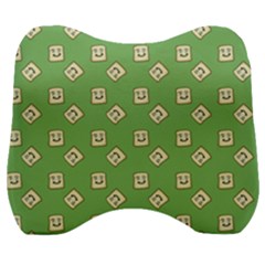 Happy Toast Green Velour Head Support Cushion by snowwhitegirl