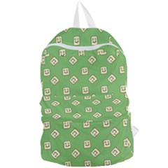 Happy Toast Green Foldable Lightweight Backpack by snowwhitegirl