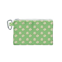 Happy Toast Green Canvas Cosmetic Bag (small) by snowwhitegirl