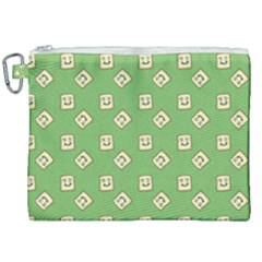 Happy Toast Green Canvas Cosmetic Bag (xxl) by snowwhitegirl