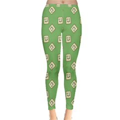 Happy Toast Green Inside Out Leggings