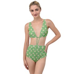 Happy Toast Green Tied Up Two Piece Swimsuit