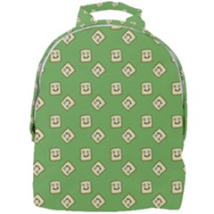 Happy Toast Green Mini Full Print Backpack by snowwhitegirl