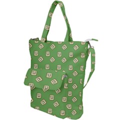 Happy Toast Green Shoulder Tote Bag by snowwhitegirl