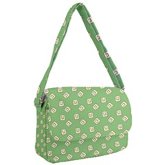 Happy Toast Green Courier Bag