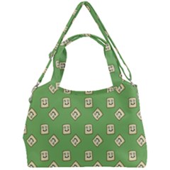 Happy Toast Green Double Compartment Shoulder Bag by snowwhitegirl