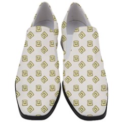 Happy Toast White Women Slip On Heel Loafers by snowwhitegirl