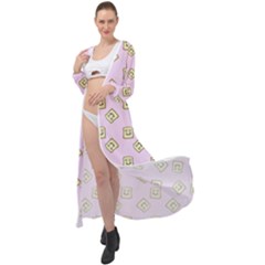 Happy Toast Pink Maxi Chiffon Beach Wrap