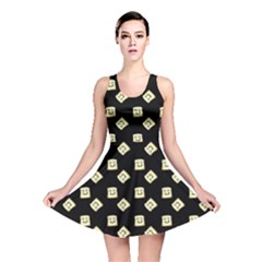 Happy Toast Black Reversible Skater Dress