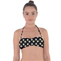 Happy Toast Black Halter Bandeau Bikini Top View1