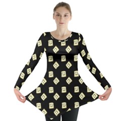 Happy Toast Black Long Sleeve Tunic  by snowwhitegirl