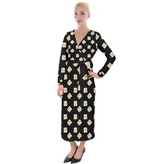 Happy Toast Black Velvet Maxi Wrap Dress by snowwhitegirl