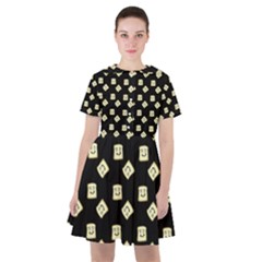 Happy Toast Black Sailor Dress by snowwhitegirl