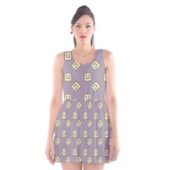 Happy Toast Grey Scoop Neck Skater Dress by snowwhitegirl