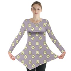 Happy Toast Grey Long Sleeve Tunic  by snowwhitegirl