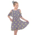 Happy Toast Grey Kids  Shoulder Cutout Chiffon Dress View1