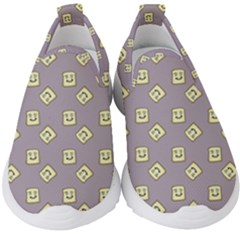 Happy Toast Grey Kids  Slip On Sneakers