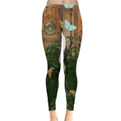 Vintage Llorona Collage Leggings  by snowwhitegirl