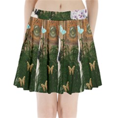 Vintage Llorona Collage Pleated Mini Skirt by snowwhitegirl