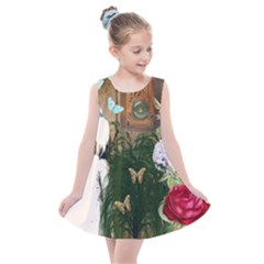 Vintage Llorona Collage Kids  Summer Dress